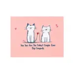 Emma5, Greeting Card Mini Big Congrats (Cat Couple)