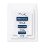 Fluff, Cozy Bundle of Bath, Hand & Face Towels - White